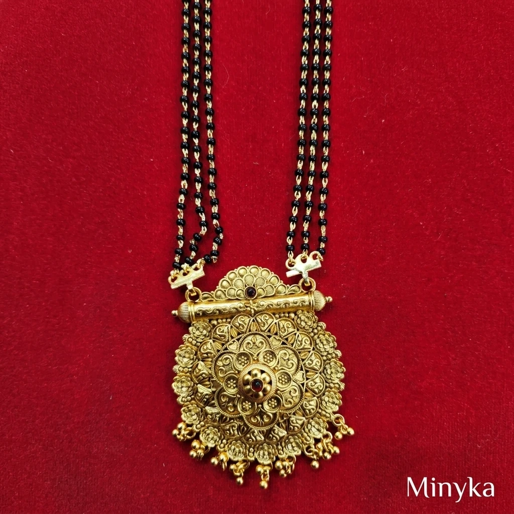 minyka-traditional-himachali-gram-gold-matte-mangalsutra